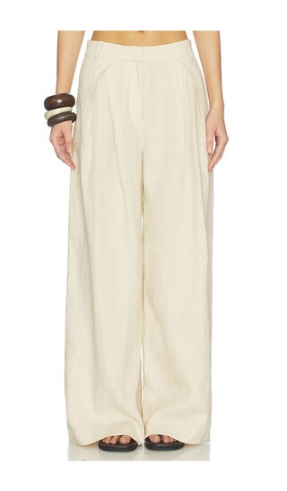 Sofia Trouser in Panna | Revolve Clothing (Global)