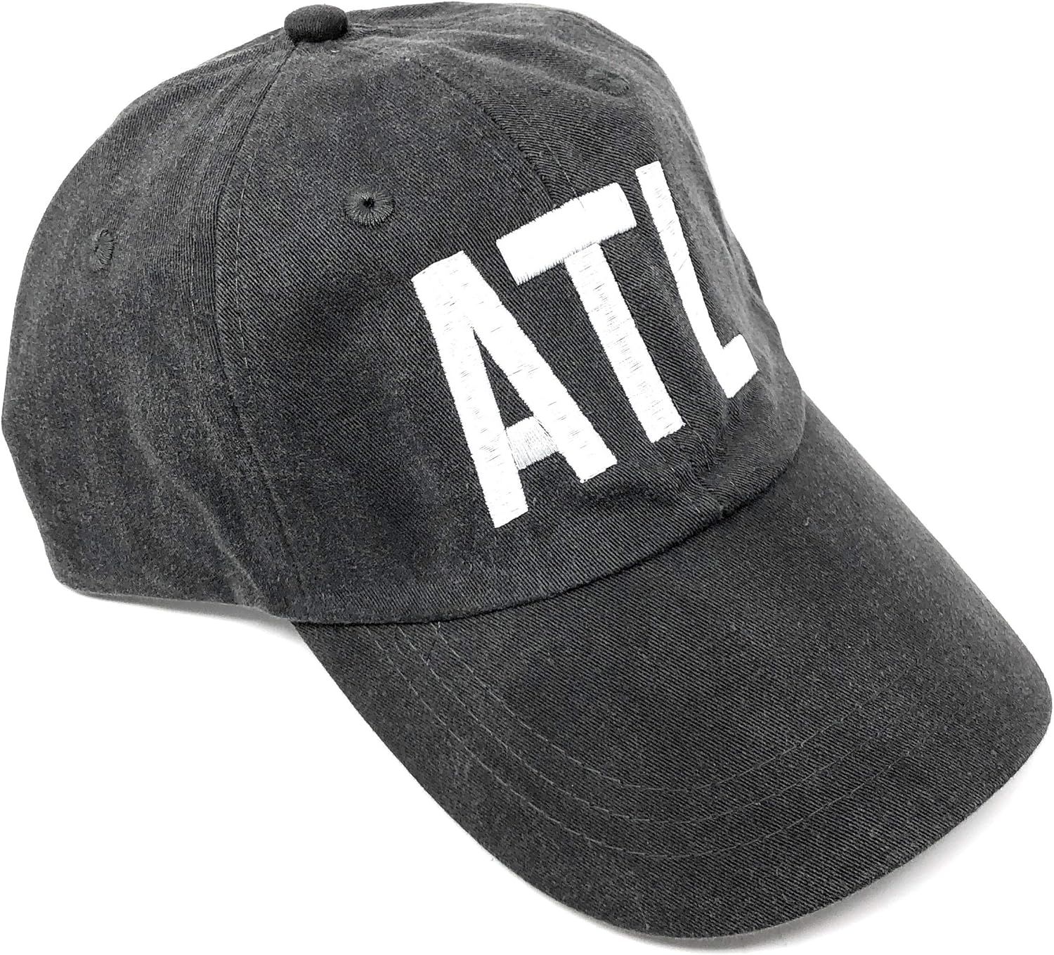 Custom Monogrammed ATL Atlanta Hartsfield–Jackson Airport Code Hat (Pigment Dyed Black) | Amazon (US)