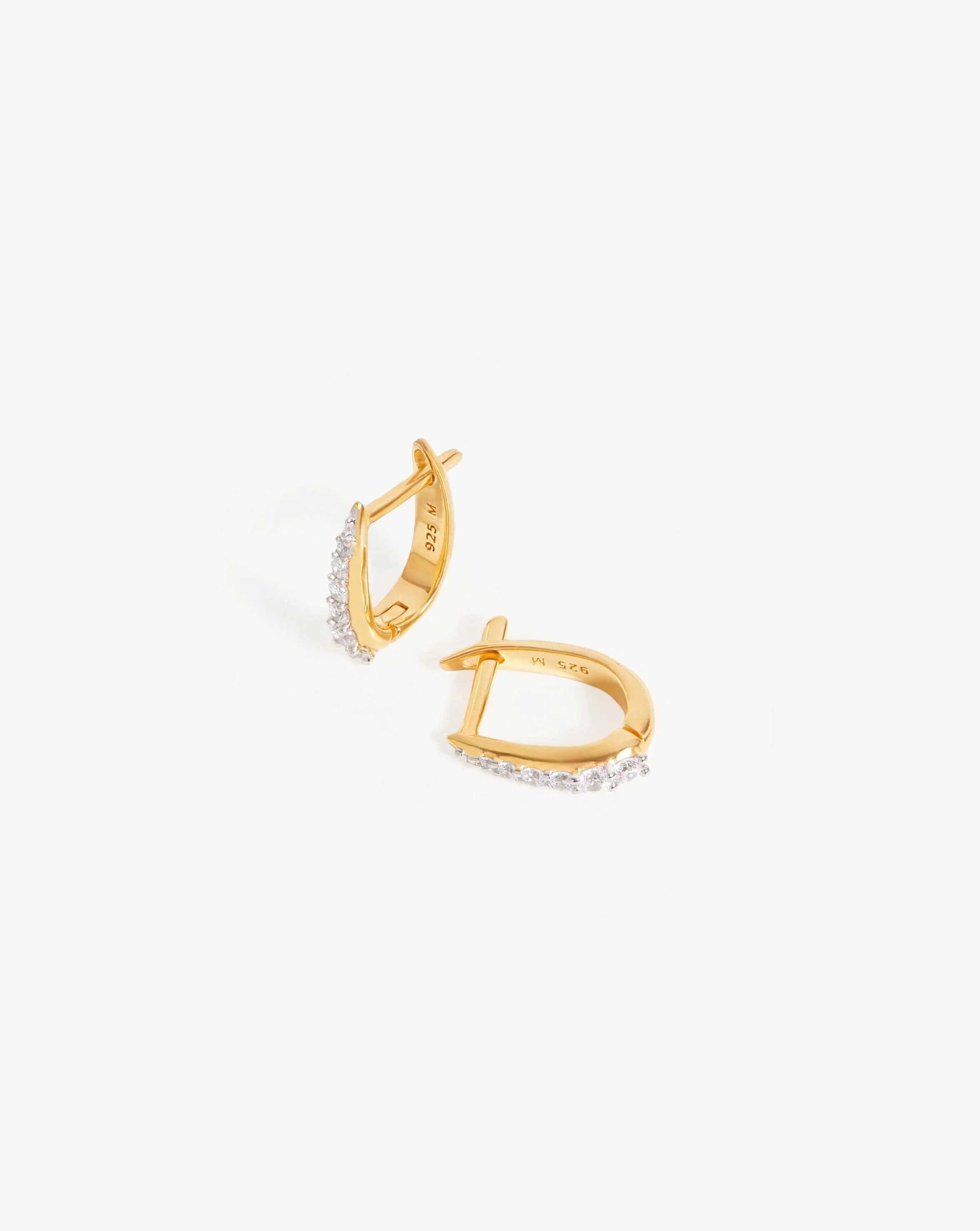 Claw Huggies | 18ct Gold Plated Vermeil/Pavé | Missoma