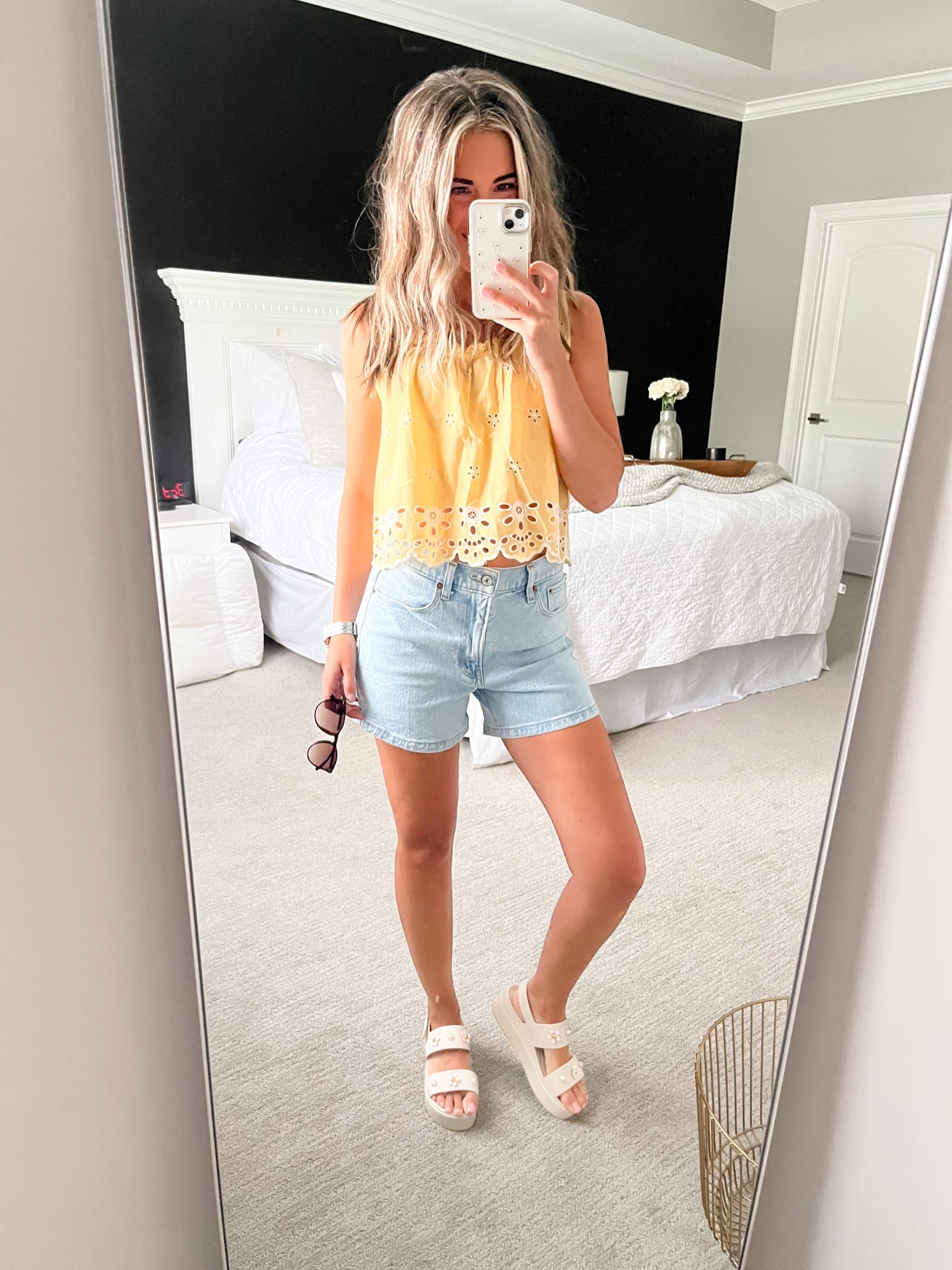 This buttery yellow top is perfect for your summer outfit! It’s very light weight, so you’ll be sure to stay cool. Pair with your Crocs sandals for such a fun summer look.

TTS- XS top

Old navy, butter yellow, pastel yellow, yellow top, casual summer outfit, summer outfit, summer mom outfit, crocs outfit, crocs sandals outfit, affordable summer outfit, butter yellow trend, vacation outfit, sandals

#LTKShoeCrush #LTKFindsUnder100 #LTKFindsUnder50