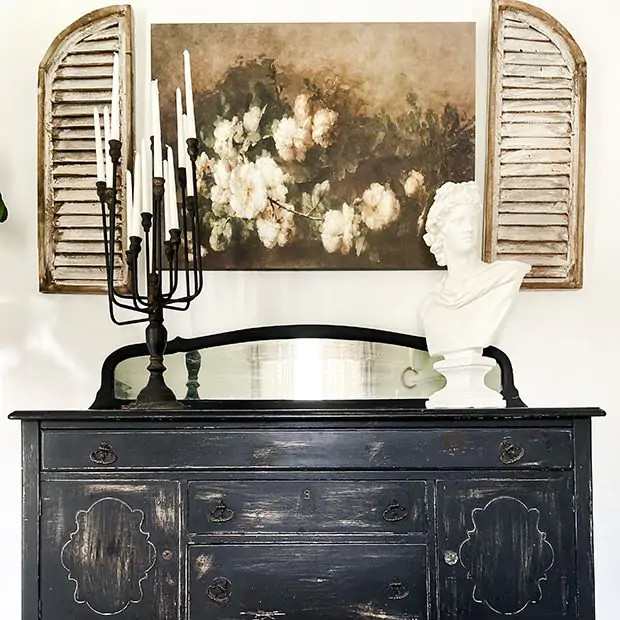 Vintage Roses Canvas Wall Art | Antique Farm House