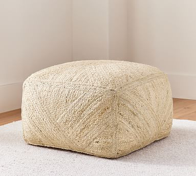Braided Jute Pouf | Pottery Barn (US)