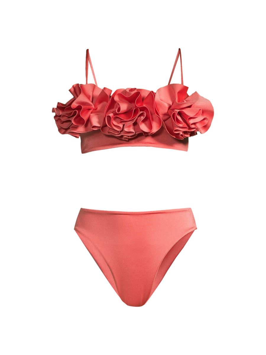Maygel Coronel Ondina Ruffle 2-Piece Bikini Set | Saks Fifth Avenue