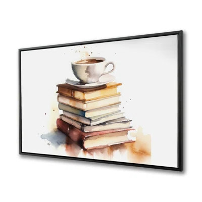 Relaxing Coffee Beige Abstract Canvas | Home Decor Framed Art | Wayfair North America
