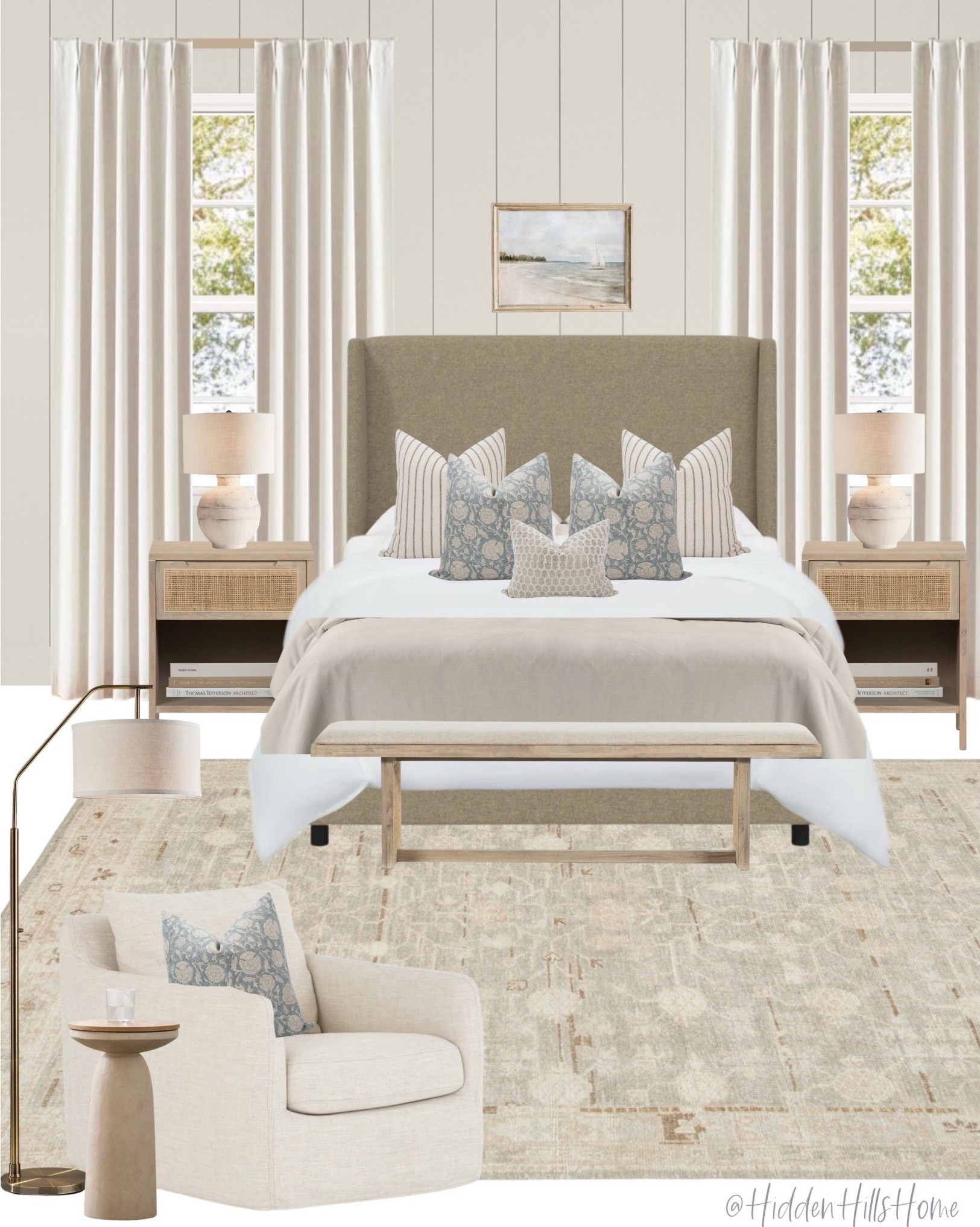 Master Bedroom Decor, bedroom mood board, home decor ideas, bedding, bedroom inspiration, Tilly bed, nightstands, bedroom rug, bedroom dresser #bedroom

#LTKHome #LTKSeasonal #LTKSaleAlert