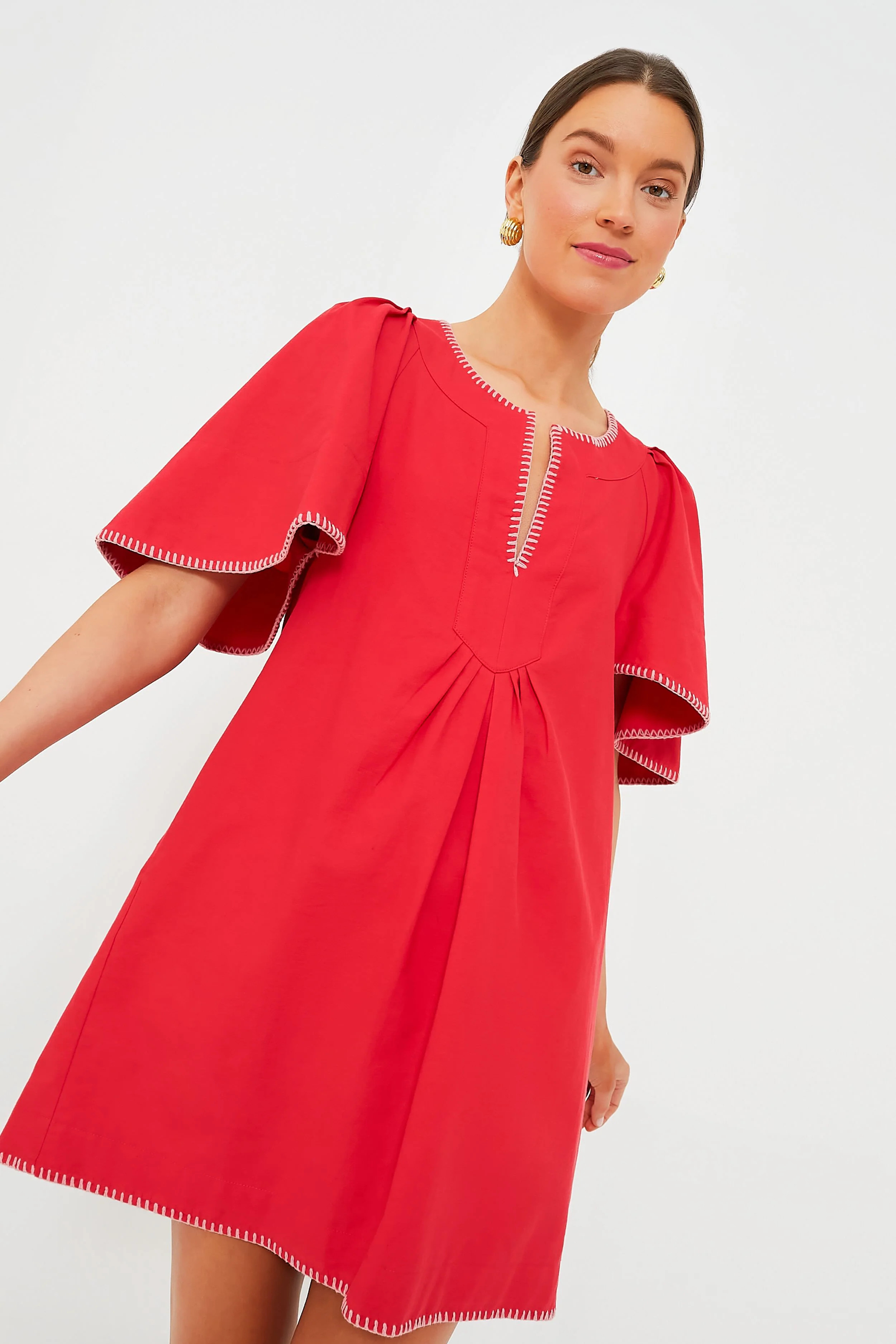 Poppy Stitch Finley Flutter Sleeve Dress | Tuckernuck (US)
