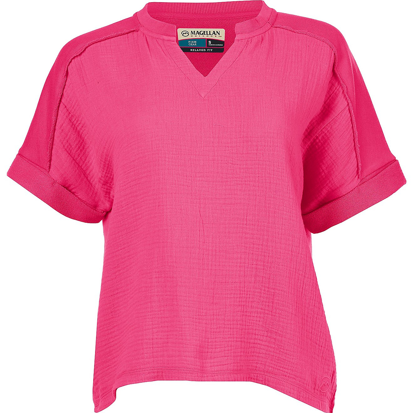Magellan Outdoors Women's Summer Mixed Media Top | Academy | Academy Sports + Outdoors