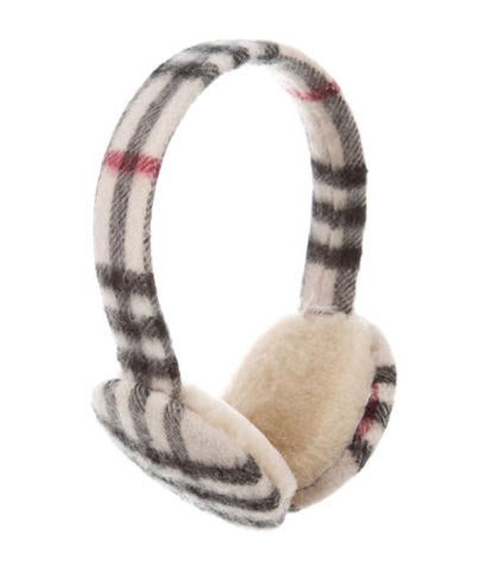 Burberry Cashmere Nova Check Earmuffs Beige Burberry Cashmere Nova Check Earmuffs | The RealReal