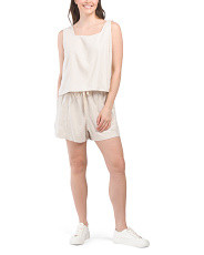 2pc Linen Blend Tank And Shorts Set | Marshalls