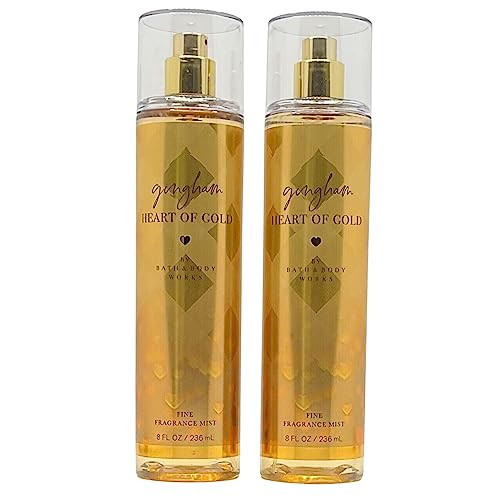 Bath & Body Works Fragrance Mist 2-Pack 8oz Each (Gingham Heart of Gold) | Amazon (US)