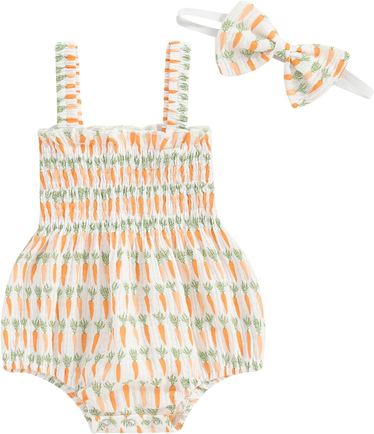 Baby Girl Outfit Cute Floral Romper Ruched Bodysuit Comfy Outfits Baby Girl Clothes | Amazon (US)