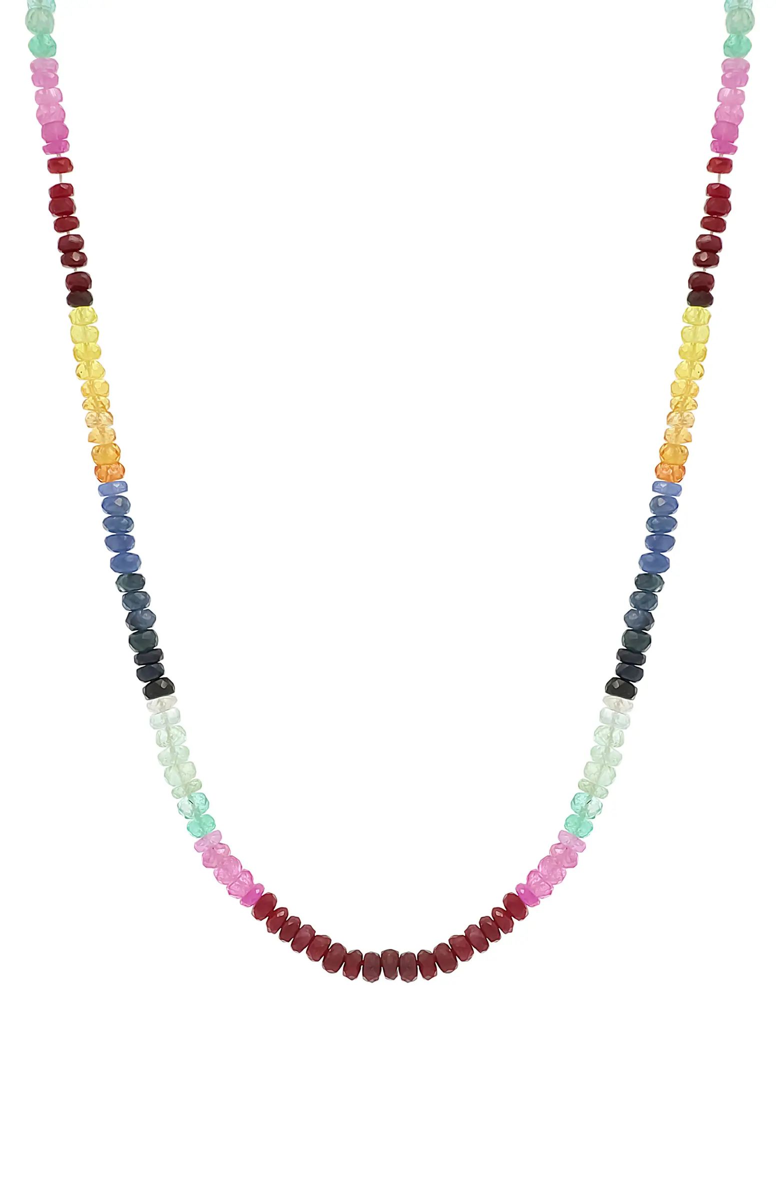 El Mar Sapphire Beaded Necklace | Nordstrom