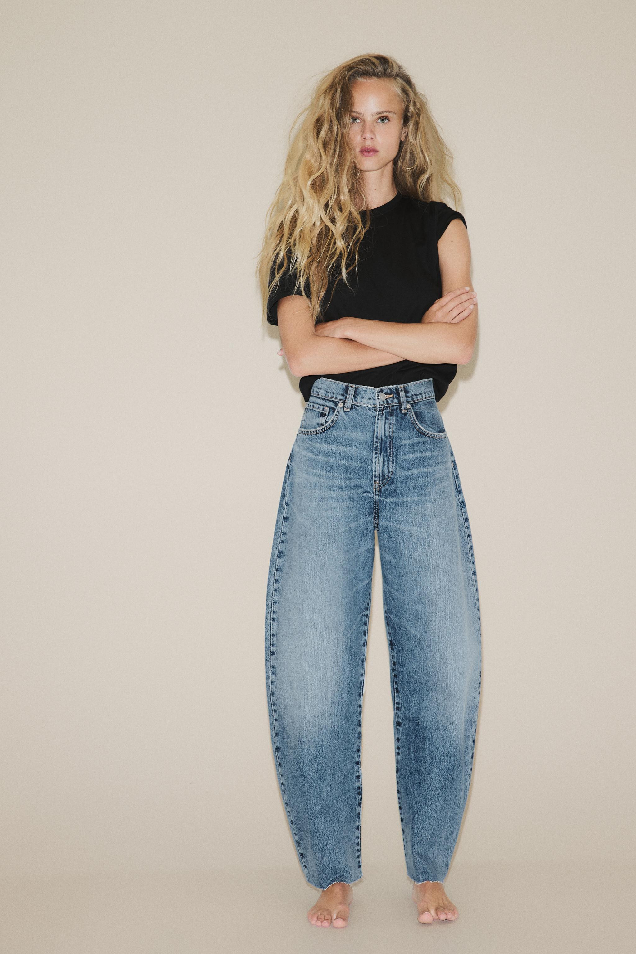 HIGH WAIST TRF BARREL JEANS | Zara US