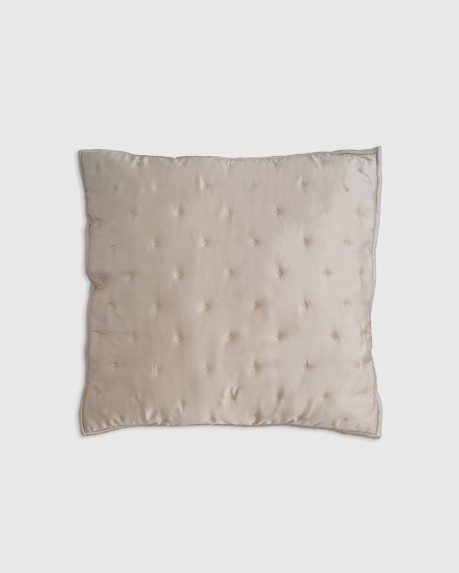 Quince | Bamboo Quilted Euro Sham in Soft Blush | Quince