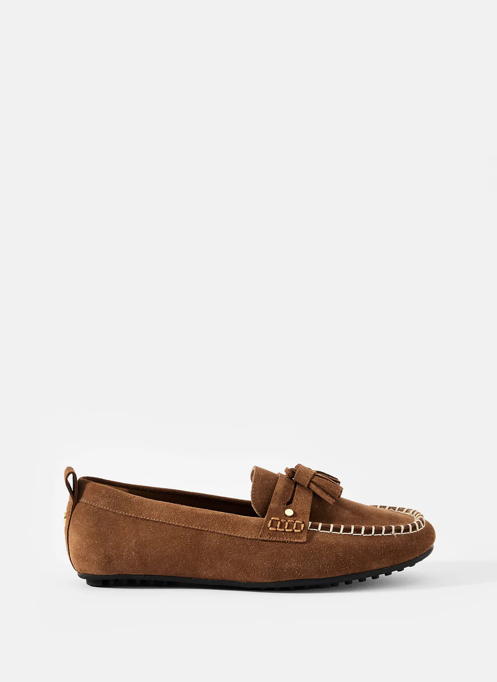 Syd Brown Suede Deck Shoes | Mint Velvet