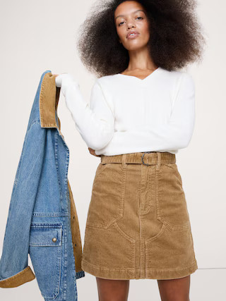 Corduroy Mini Skirt | Banana Republic (US)