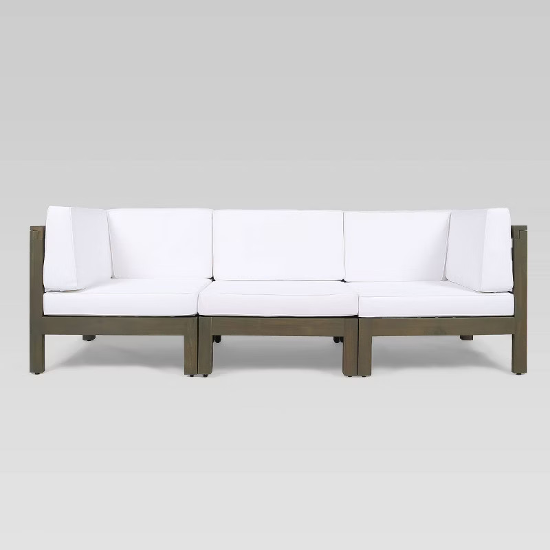 Brava 3pc Acacia Modular Sofa - Christopher Knight Home | Target