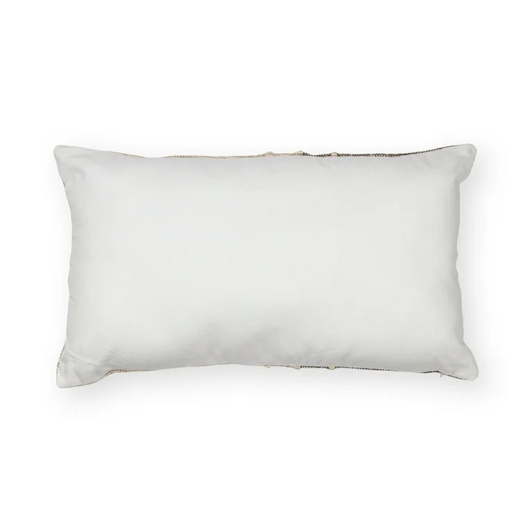 Better Homes & Gardens Patchwork Decorative Throw Pillow, 14"x24" Lumbar, Neutral Colors | Walmart (US)