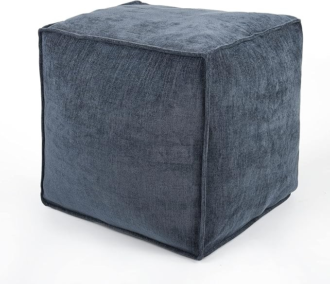 idee-home Unstuffed Pouf Ottoman Cover, Bean Bag Ottoman Pouf Covers for Living Room Bedroom Floo... | Amazon (US)