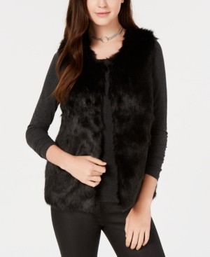 Say What? Juniors' Faux-Fur Vest | Macys (US)