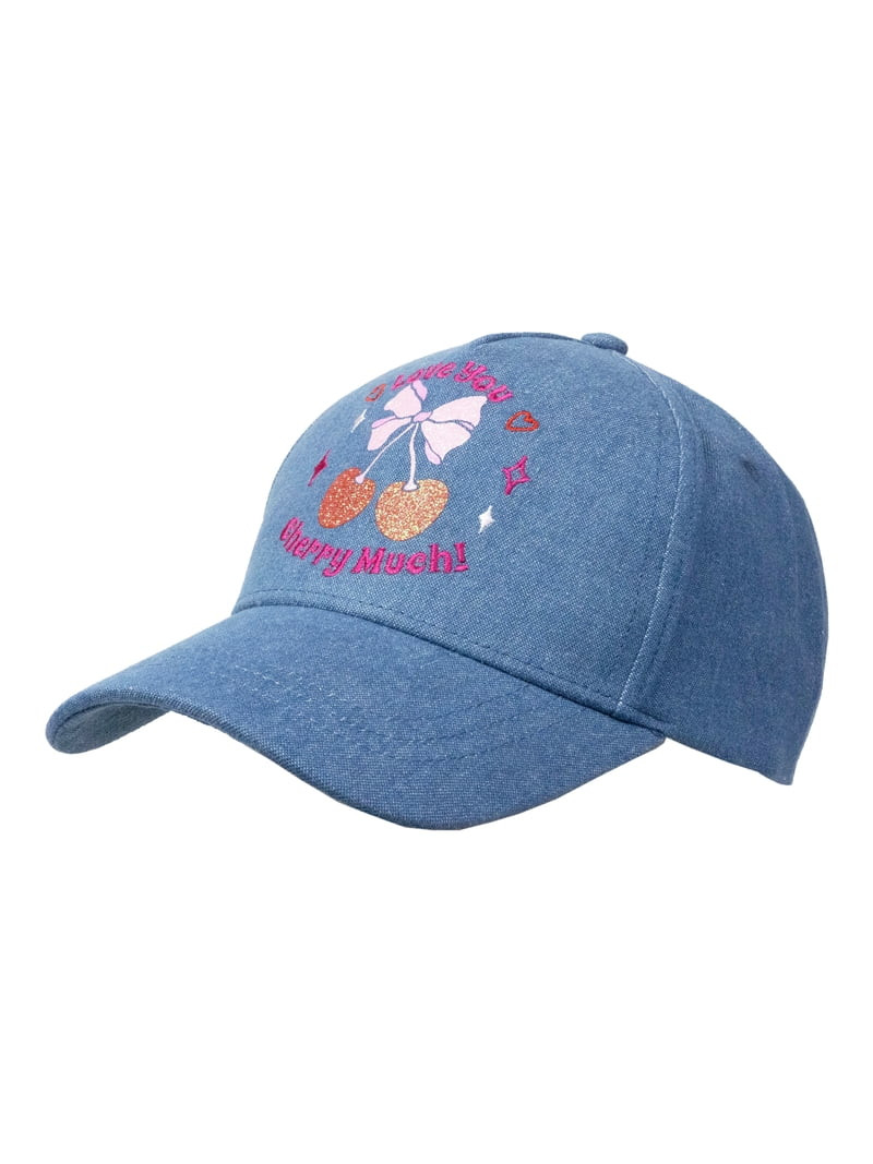 Wonder Nation Girls Cherry Icon Baseball Hat One Size Fits Most | Walmart (US)