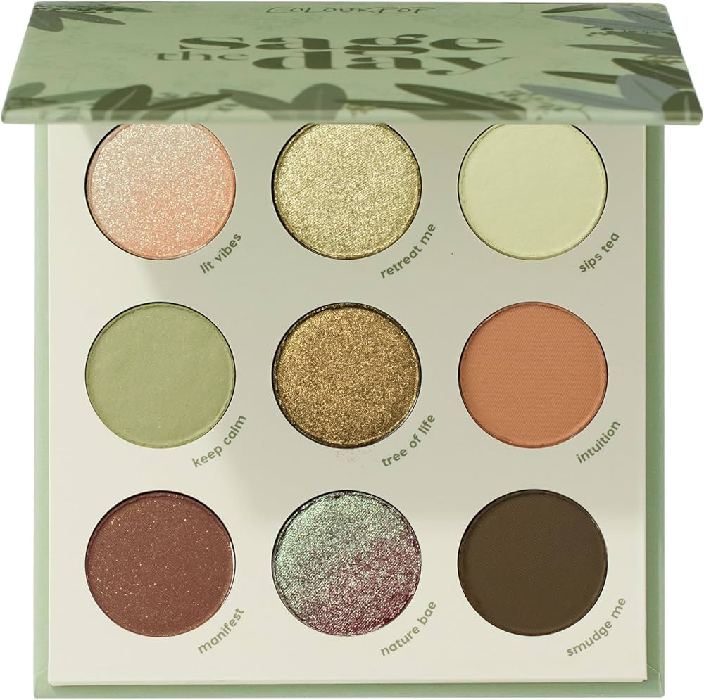 ColourPop Sage the Day Eyeshadow Palette - Sage & Olive Palette with Metallic and Matte Finishes ... | Amazon (US)