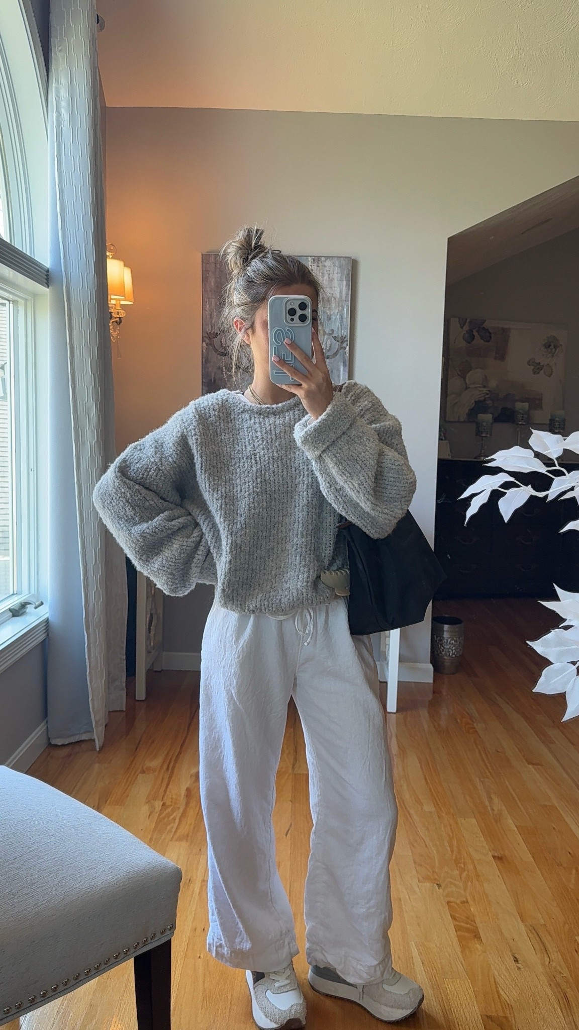 wearing a small in sweater and xxs shirt in pants ( linking similar ones from gap) 

#LTKSeasonal #LTKU #LTKootd