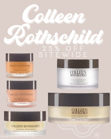 25% off sitewide at Colleen Rothschild with code: FAMILY

The Radiant Cleansing Balm is a holy grail product for me!!

#LTKfindsunder100 #LTKbeauty #LTKsalealert