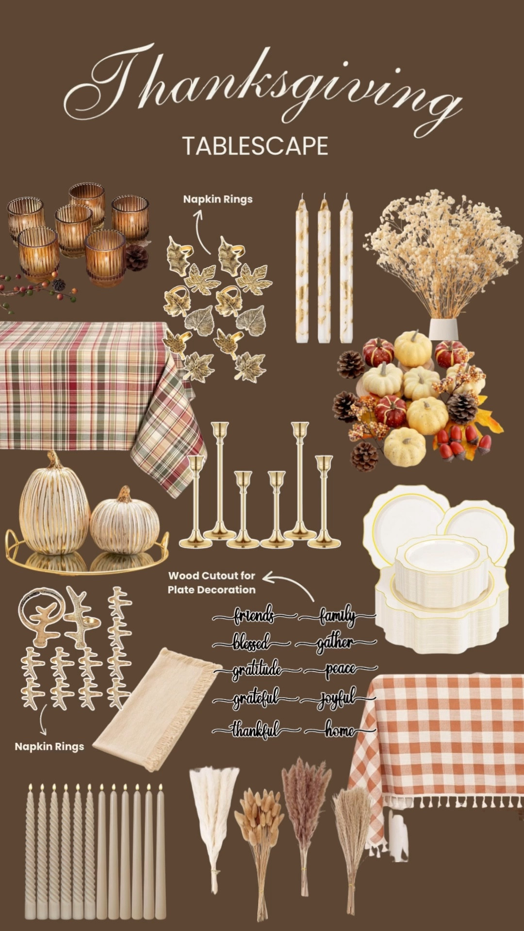 Thanksgiving tablescape from Amazon 

#LTKSeasonal #LTKHome #LTKHoliday