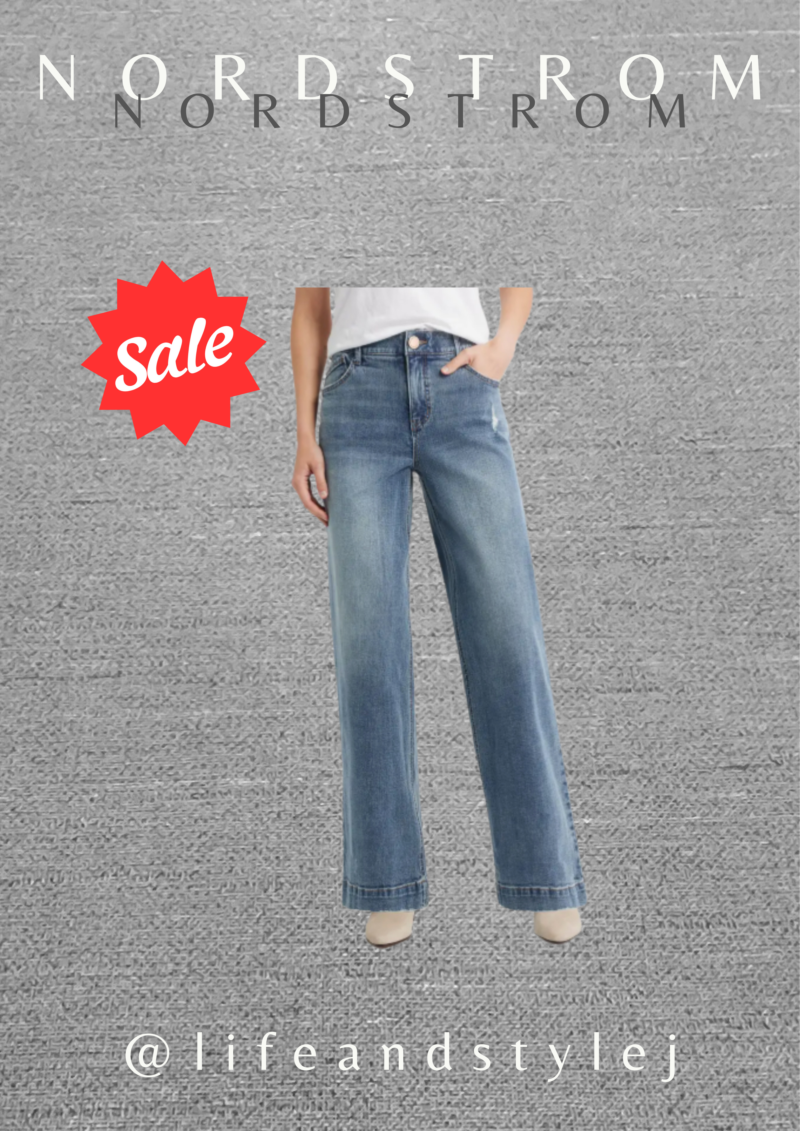 These Wit and Wisdom Sam AbSolution high waist wide leg jeans are a midlife, ageless wardrobe staple with a flattering fit and modern shape. Style them with a fitted knit or crisp button down, add a belt and sleek loafers or heels for effortless everyday polish. #midlifefashion #agelessstyle #widelegjeans #modernwomen #everydaychic
 

 #LTKOver40 #LTKSaleAlert #LTKFindsUnder100