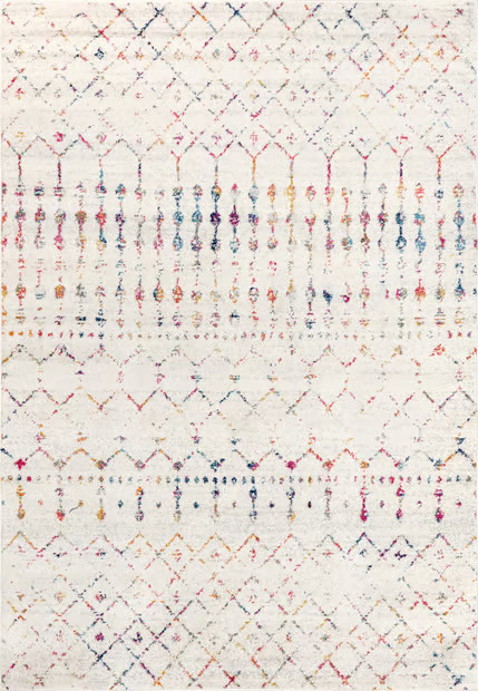 Light Multi Moroccan Trellis Area Rug | Rugs USA