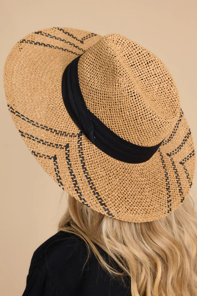 Watch Me Work Tan Hat | Red Dress 