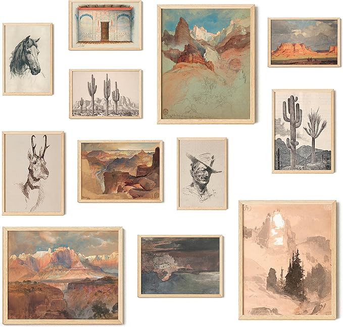 97 Decor Southwest Decor Western Wall Art - Vintage Southwest Wall Decor, Farmhouse Posters Weste... | Amazon (US)