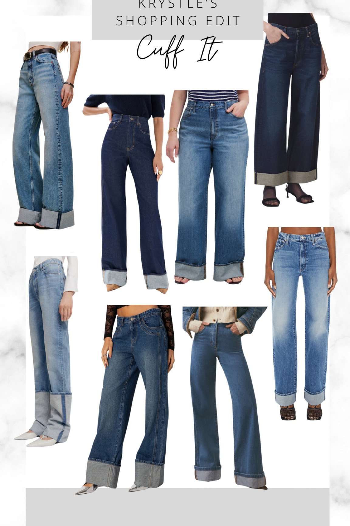 Turned up hems are trending, specifically for denim. The deeper the cuff, the better! 👖

#LTKFindsUnder100