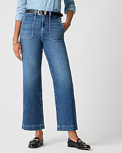 Wide-leg cropped utility jean in all-day stretch | J.Crew Factory