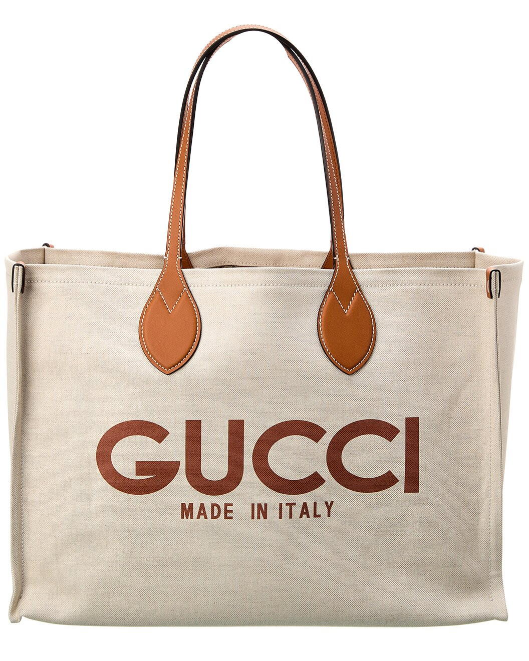 Logo Print Canvas & Leather Tote | Gilt & Gilt City