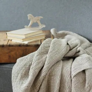 Black Softened Linen Throw Linen Throw Blanket Grey Throw - Etsy Canada | Etsy (CAD)