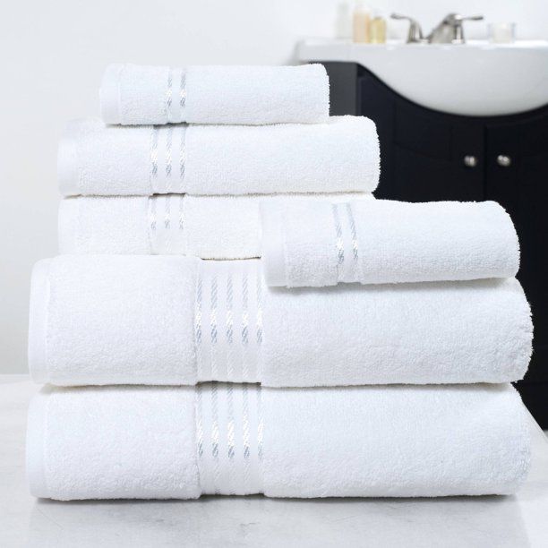 Somerset Home 100% Cotton Hotel 6-Piece Towel Set | Walmart (US)