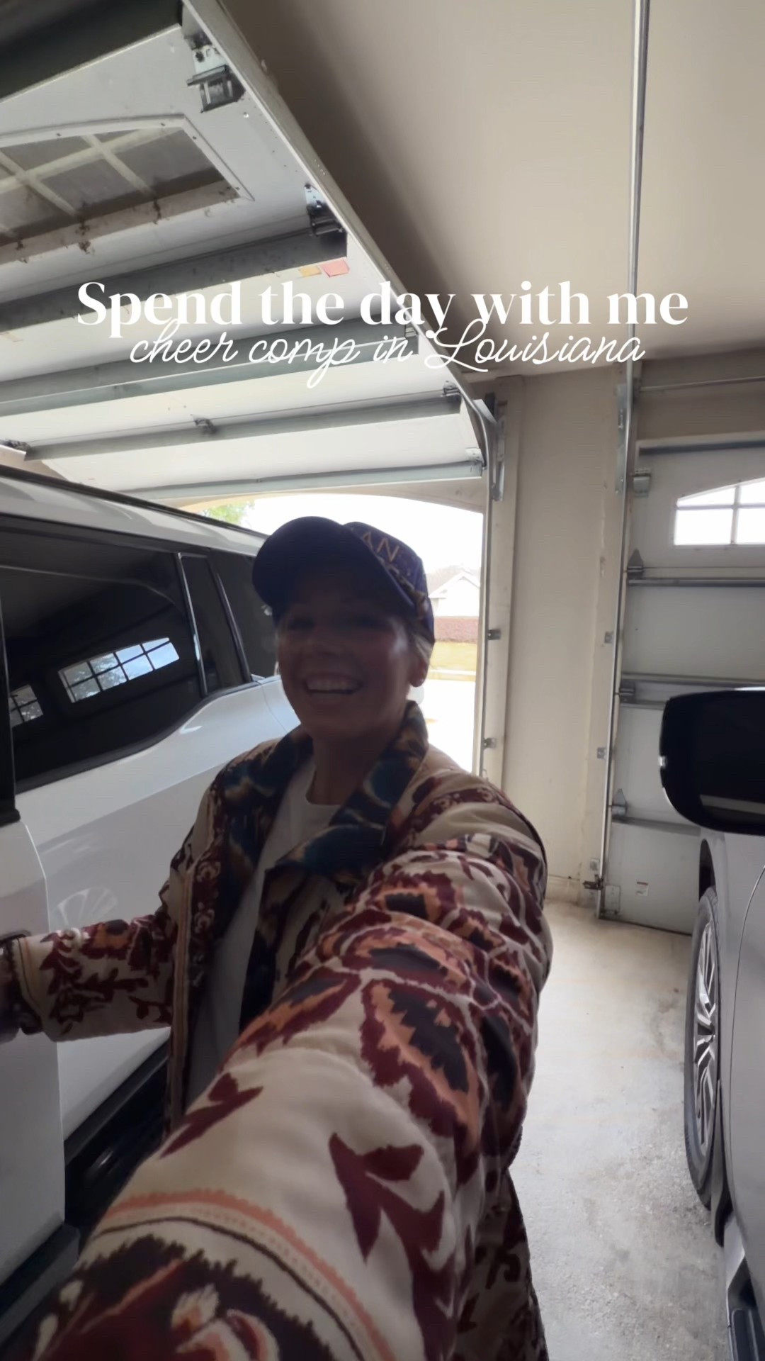 Come spend the day with me! Cheer comp 15 hour day! 
Linking what I can below! 
Top- linked similar from Belk
Jacket- farm Rio rented from Nuuly but linked similar
Leggings and sneakers are Amazon
Sunnies are Krewe


#LTKmomlife #LTKdayinmylife #LTKstorytime