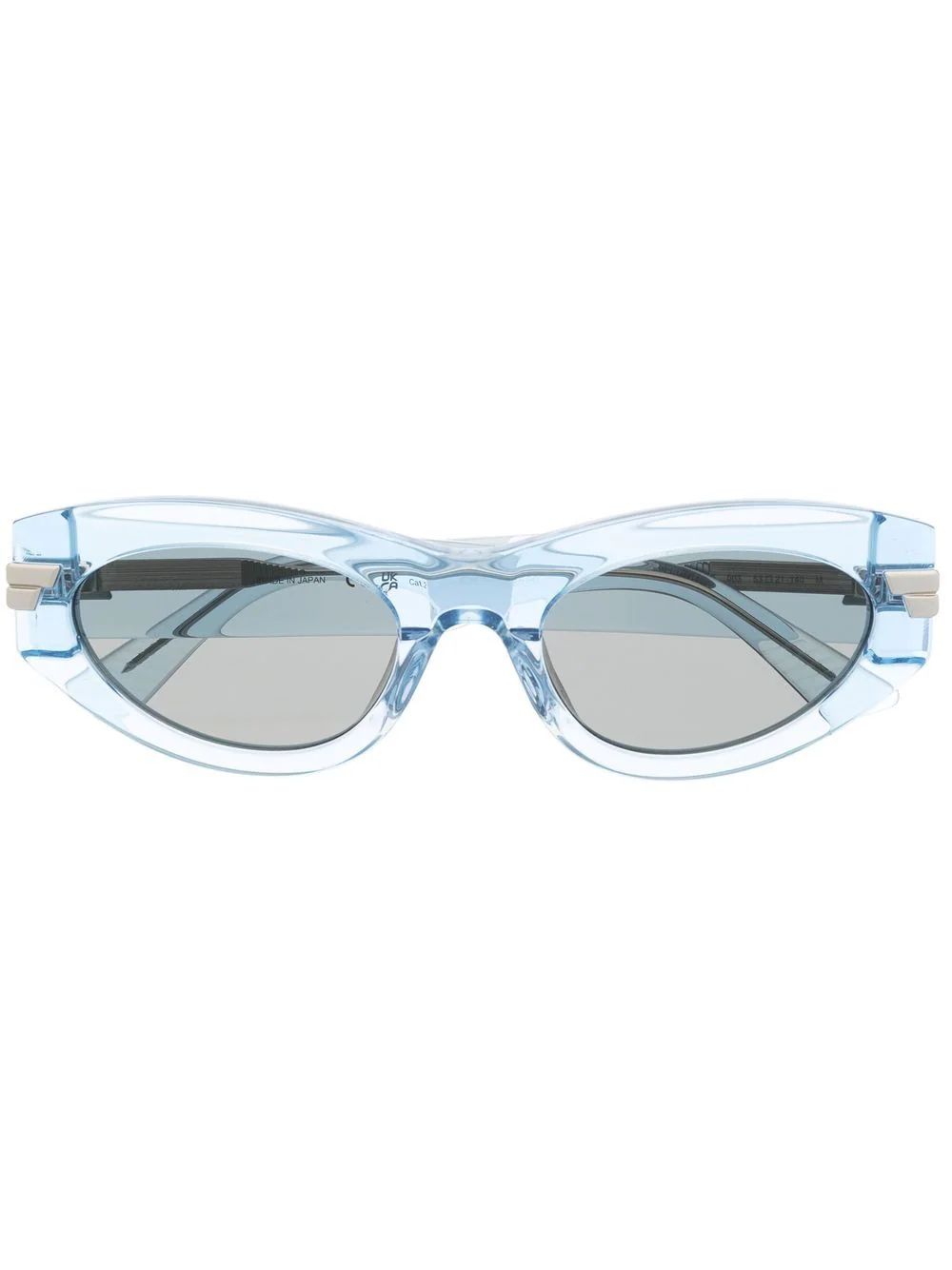 Bottega Veneta Eyewear Transparent cat-eye Frame Sunglasses - Farfetch | Farfetch Global