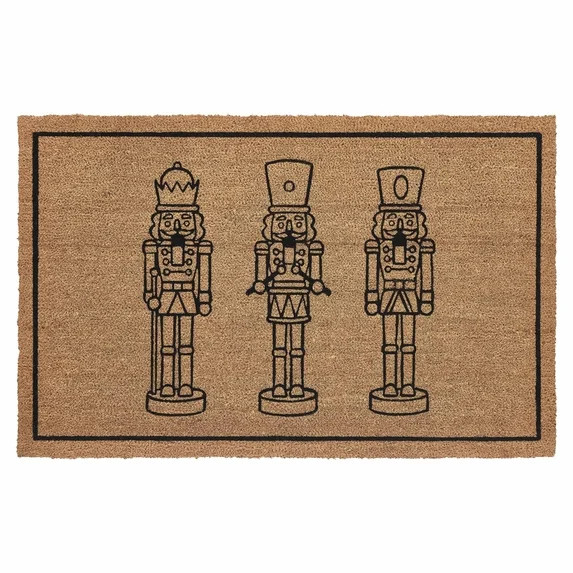 My Texas House Natural Nutcracker Outdoor Coir Doormat, 30" x 48" | Walmart (US)