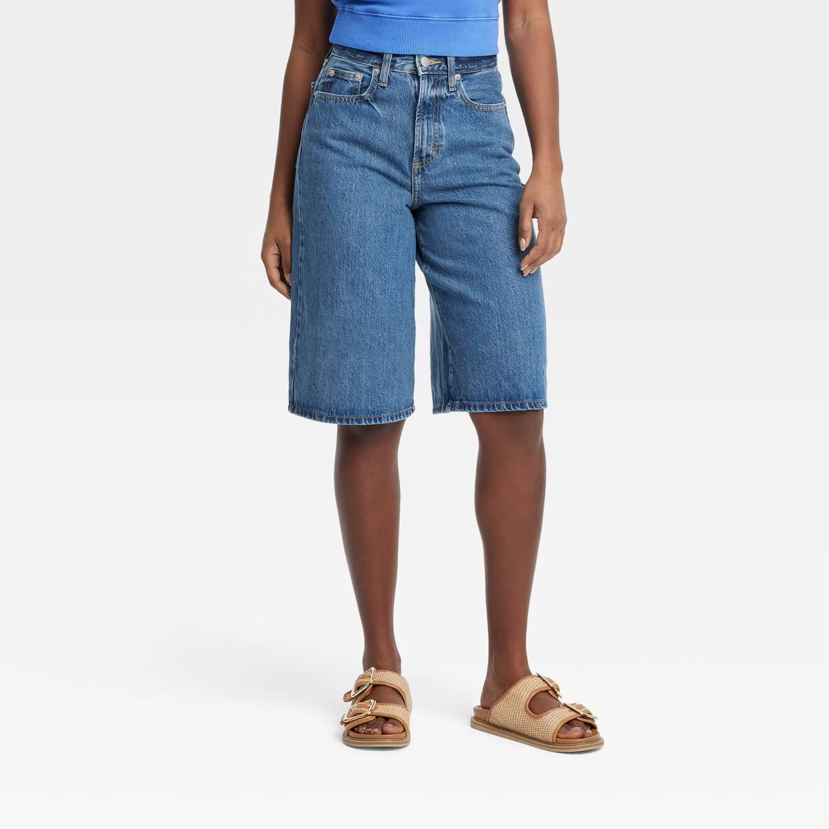 Women's High-Rise Long Denim Shorts - Universal Thread™ | Target
