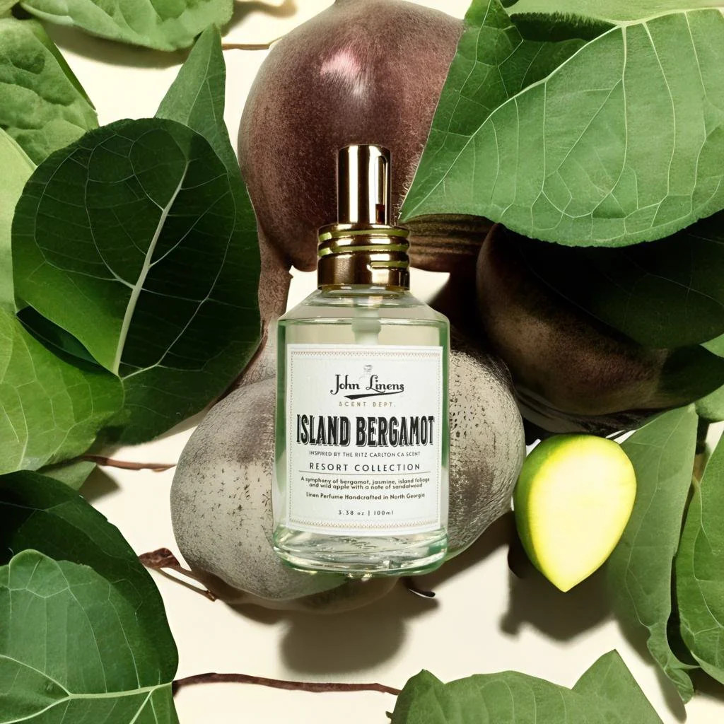 Island Bergamot Fragrance - Luxury Linen Spray with Exotic Aroma | John Linens Sheet Company
