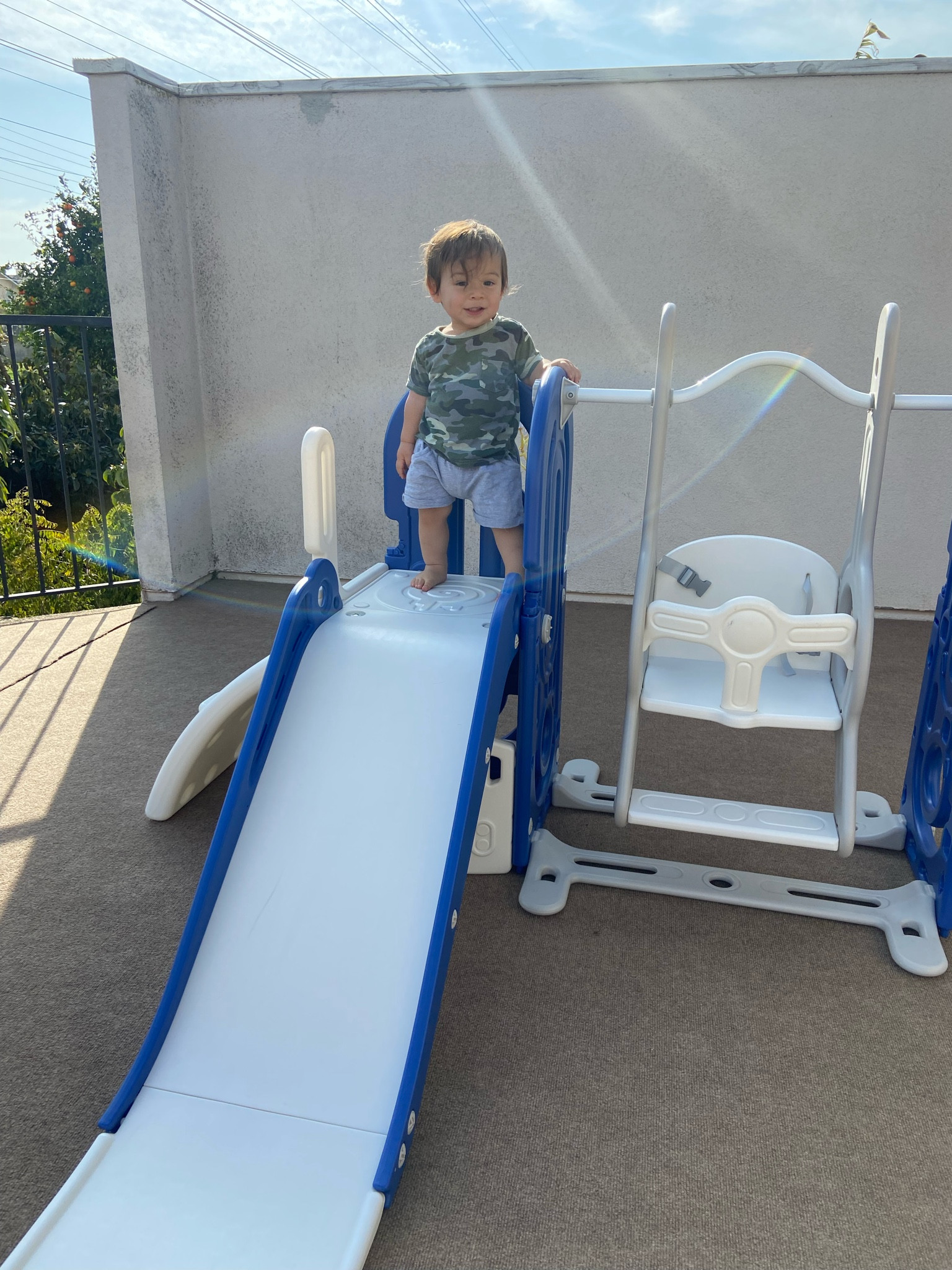 Playground with slide and swing 

#LTKkids #LTKbaby #LTKfamily