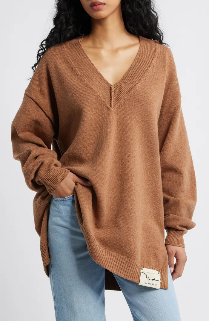 Chelsea V-Neck Tunic Sweater | Nordstrom