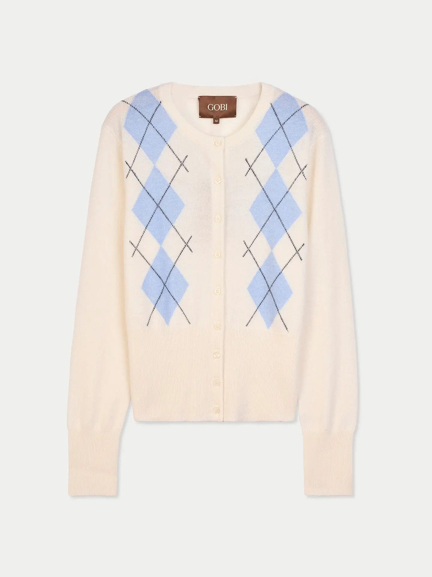 Gobi Cashmere Cashmere Argyle Cardigan (Women) | Nordstrom | Nordstrom