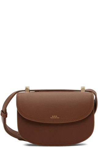 A.P.C. - Brown Mini Genève Bag | SSENSE