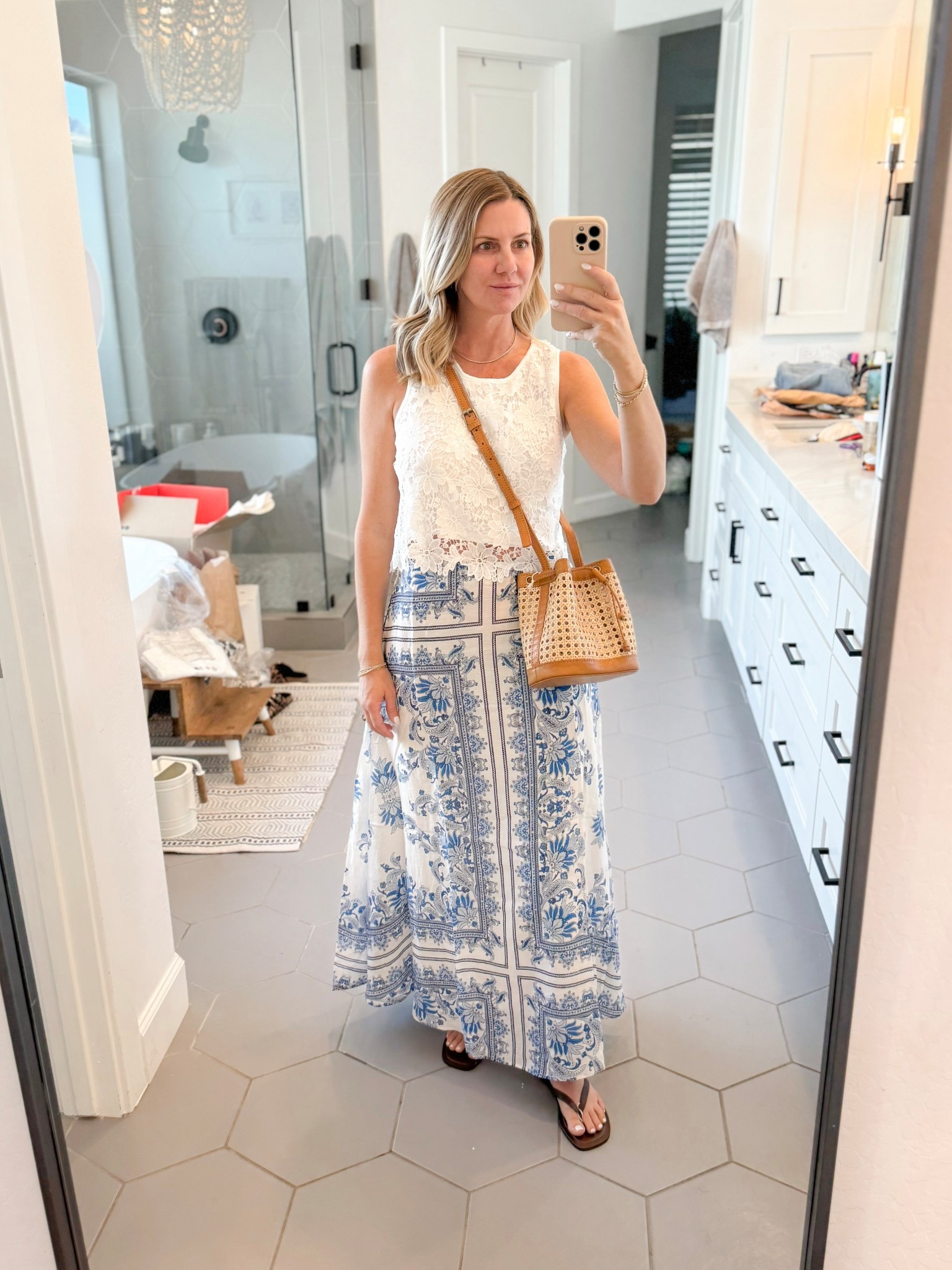 Summer blue and white skirt  

#LTKFindsUnder100 #LTKTravel #LTKSeasonal