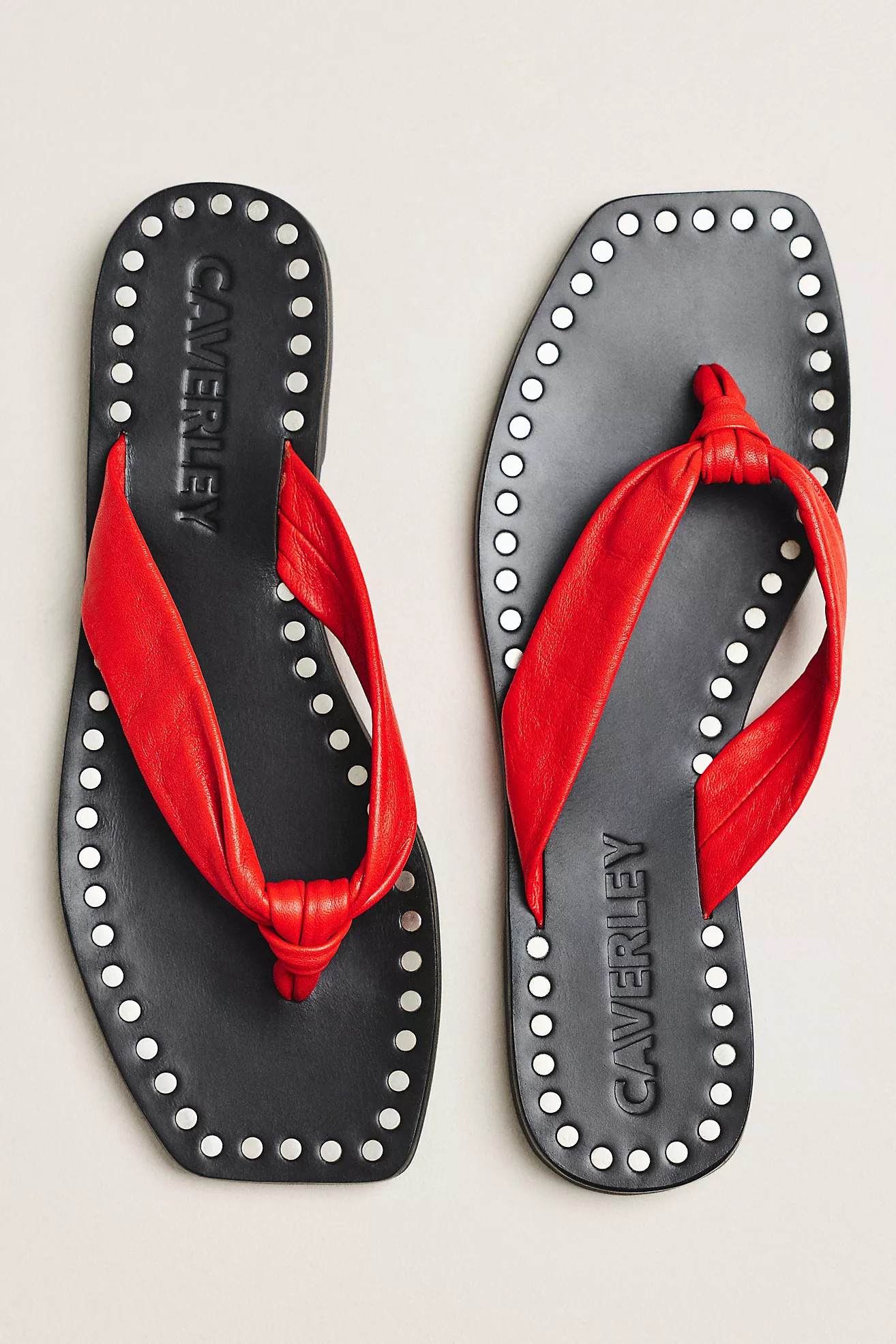 CAVERLEY Studded Flip-Flop Sandals | Anthropologie (US)