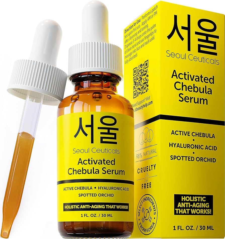 SeoulCeuticals Chebula Active Serum for Face - Korean Skin Care Anti Aging Natural K Beauty Skinc... | Amazon (US)
